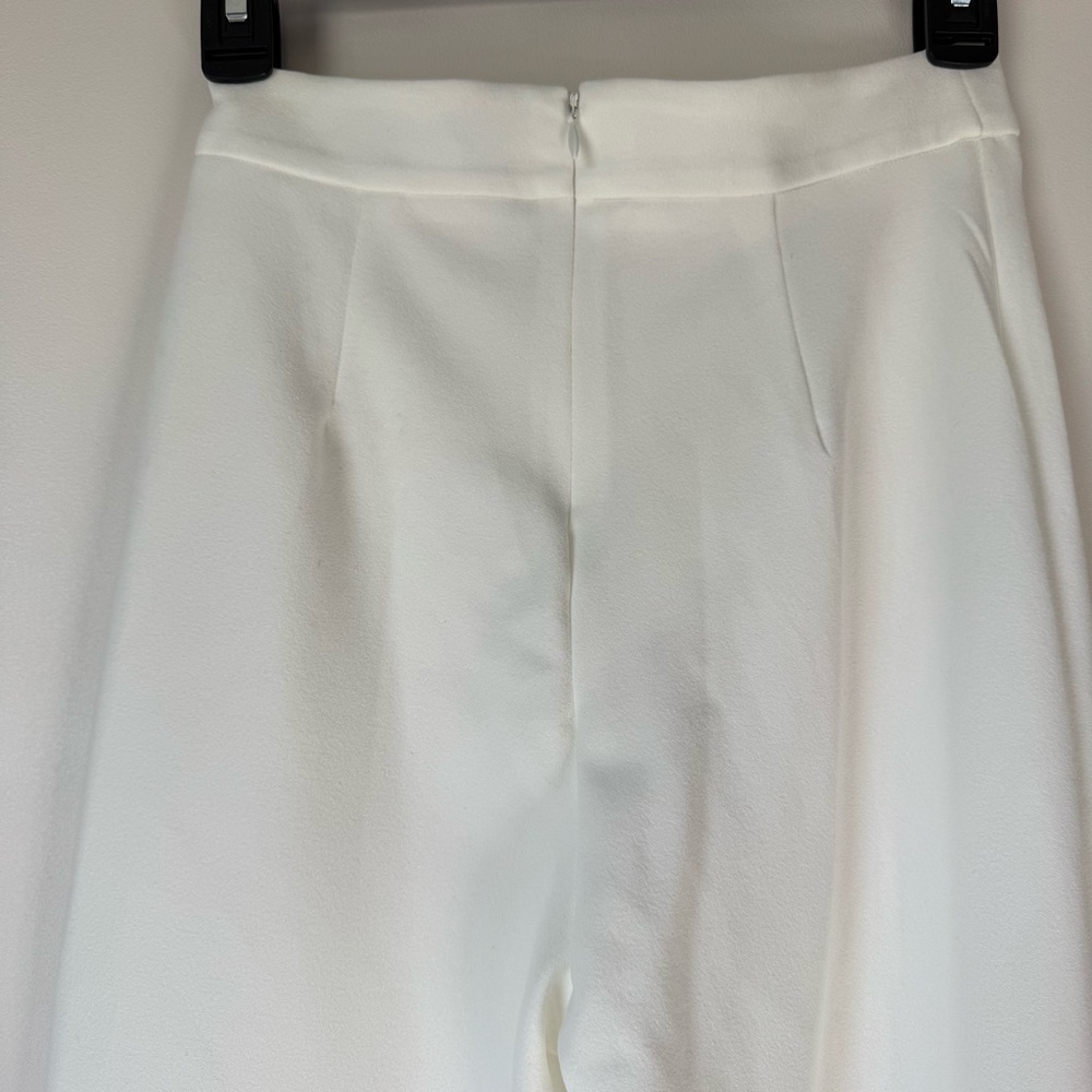 NWT Fashion Nova Victoria High Waisted White Dress Pants Size XS w/ Back Zipper - Picture 5 of 12